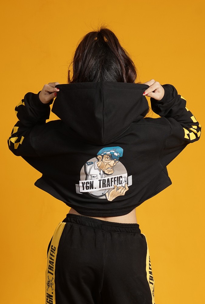 YGN TRAFFIC POLICE HOODIE GIRL (Black)